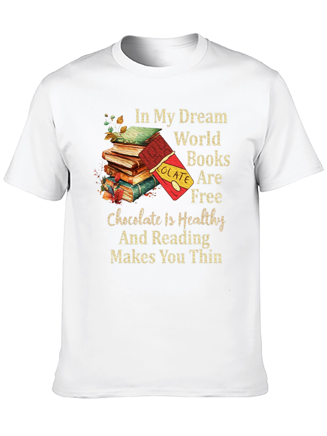 Books and Chocolate Graphic Tee