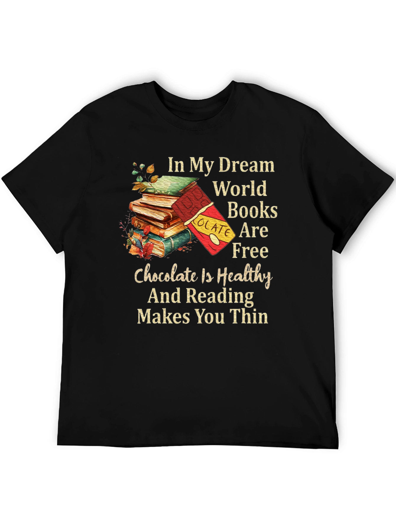 Books and Chocolate Graphic Tee