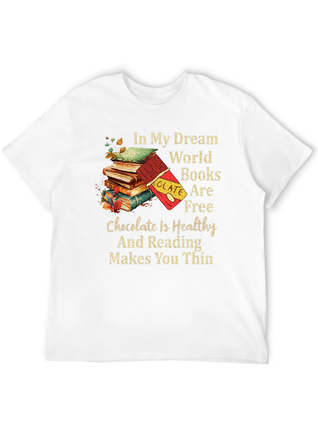 Books and Chocolate Graphic Tee