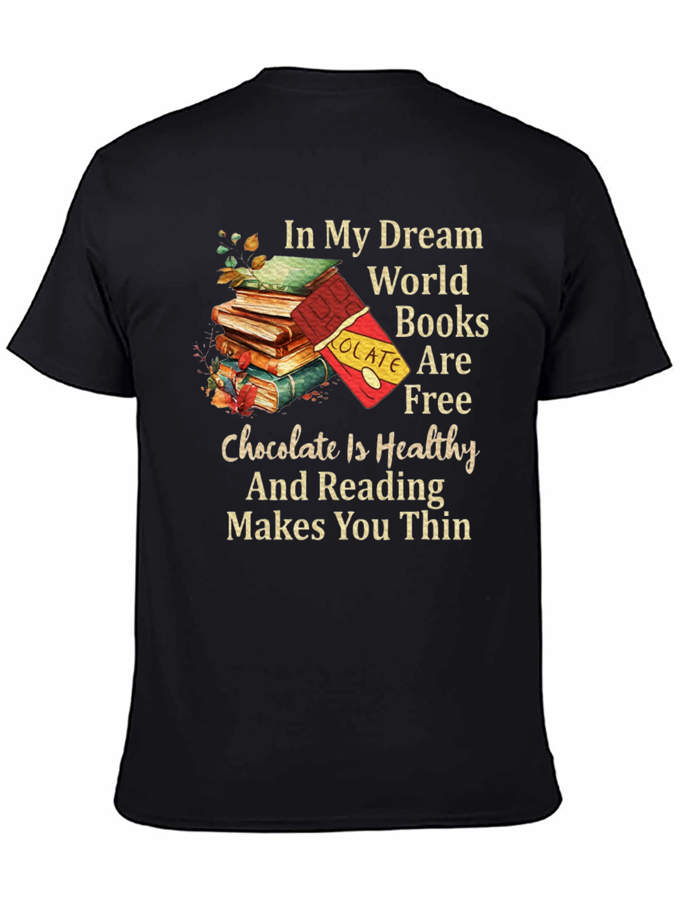 Books and Chocolate Graphic Tee