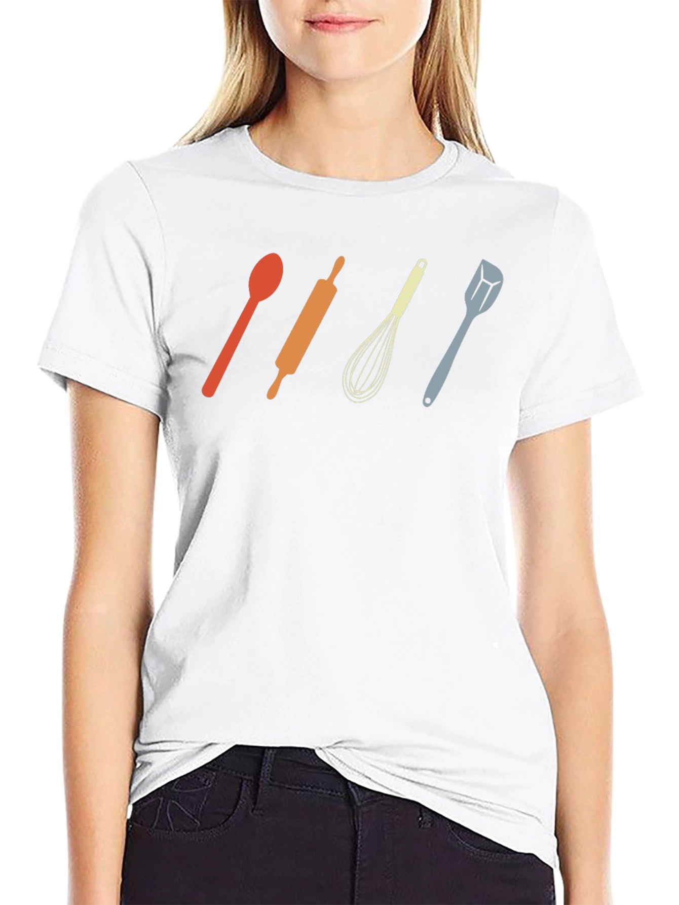 Retro Cooking Utensil T-Shirt - Chef Baker Gift
