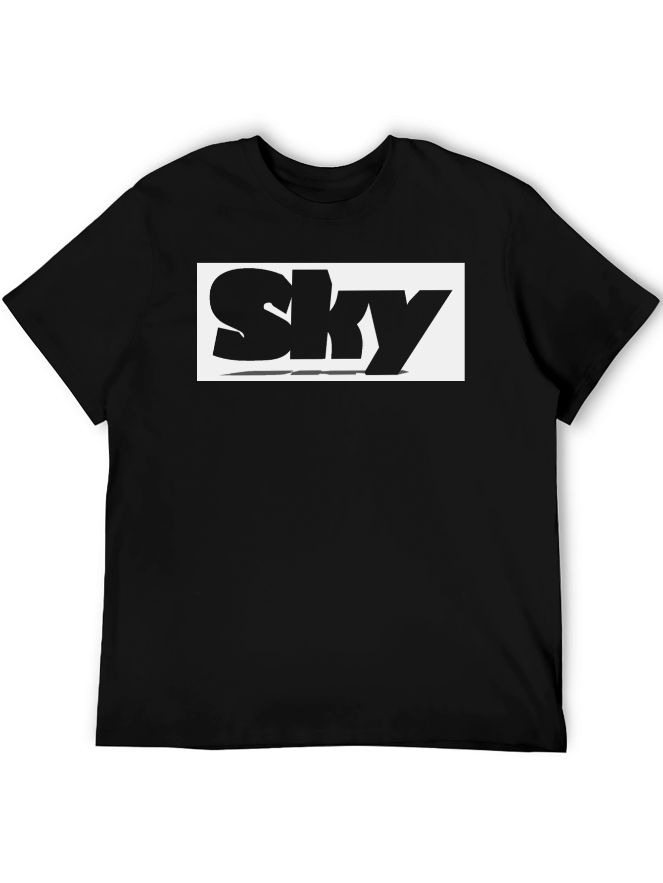 Sky Logo Black T-Shirt