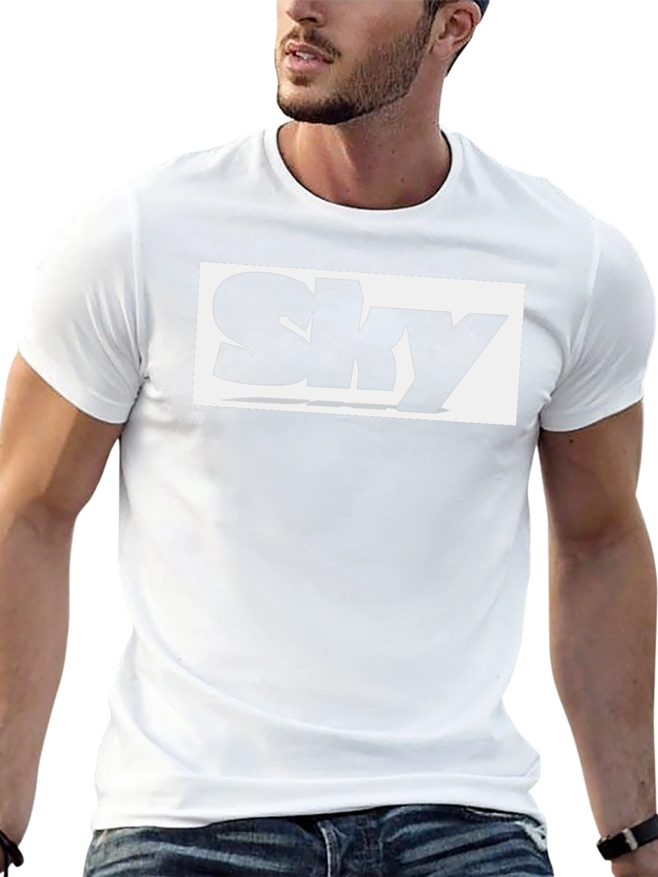 Sky Logo Black T-Shirt