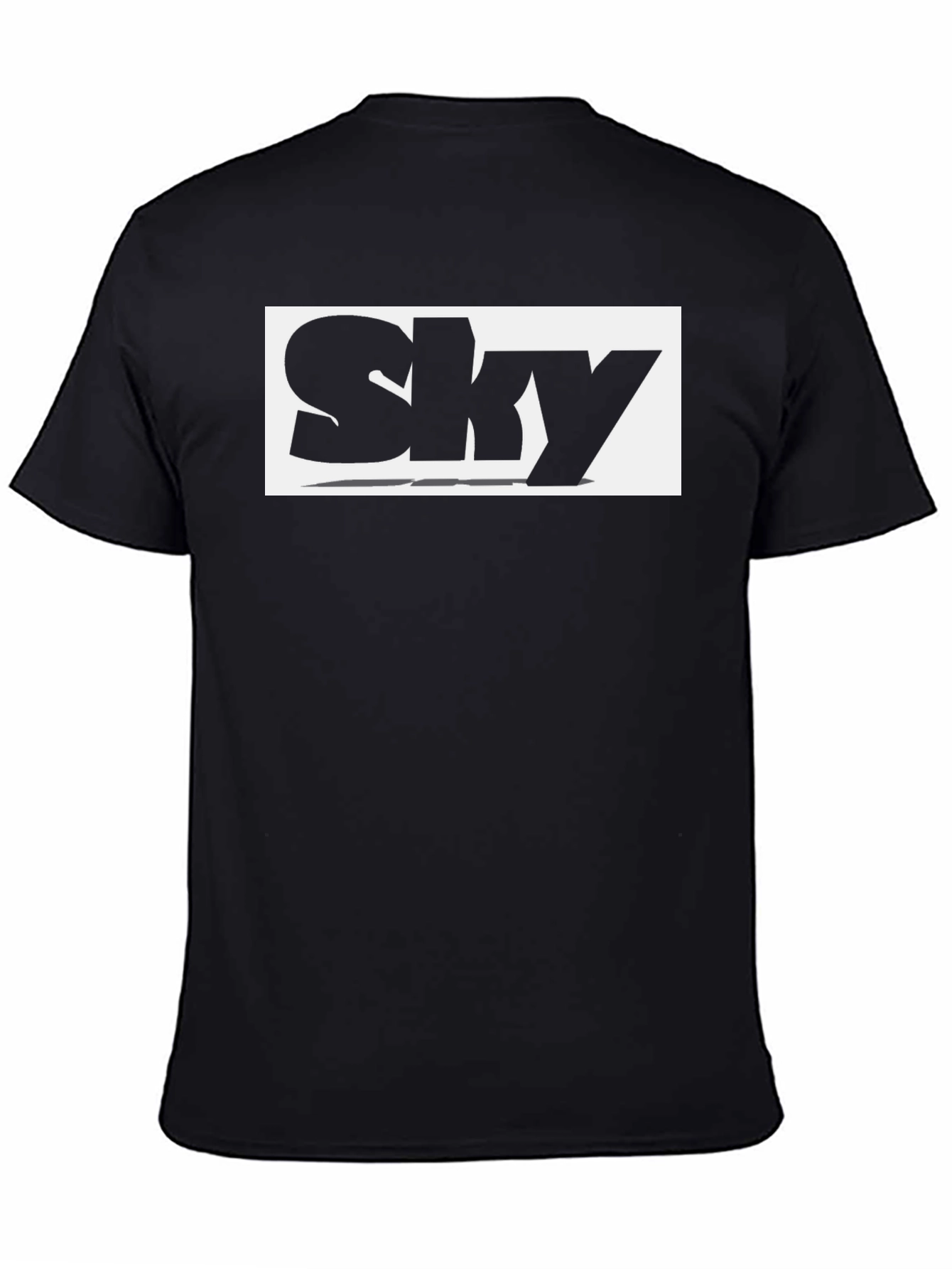 Sky Logo Black T-Shirt