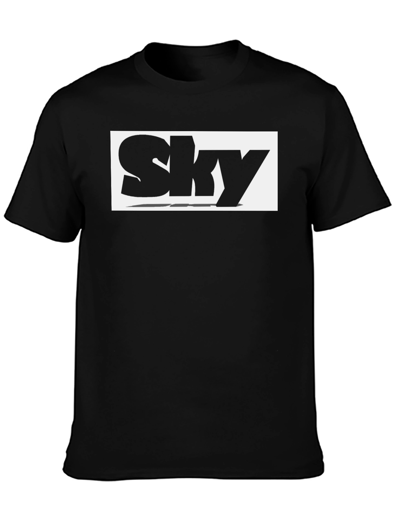 Sky Logo Black T-Shirt