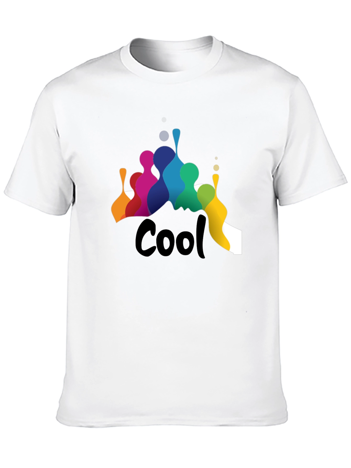 Cool Graphic Print Black T-Shirt