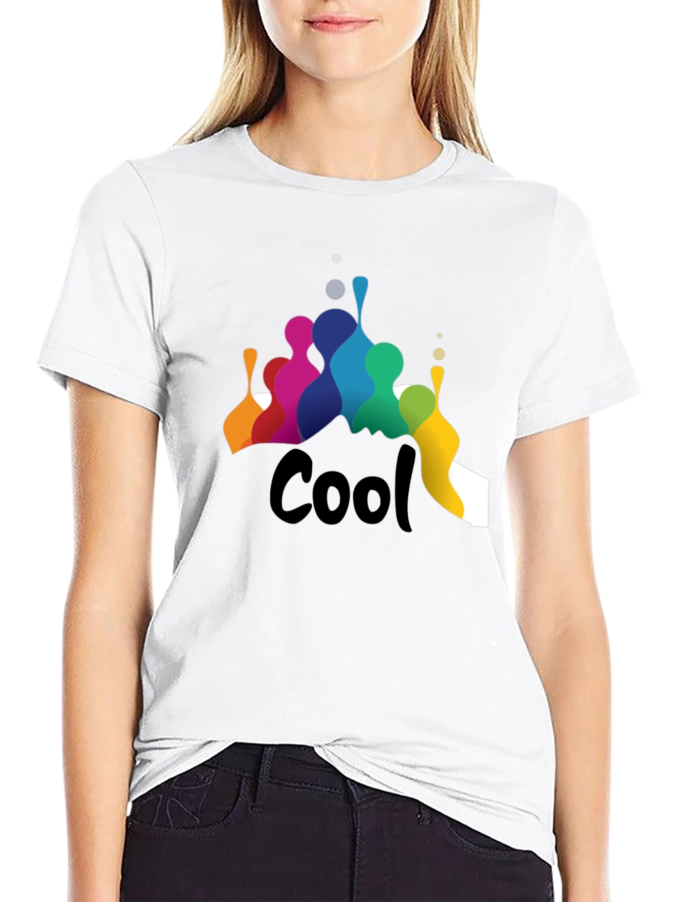 Cool Graphic Print Black T-Shirt
