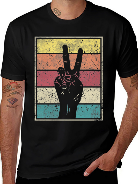 Retro Peace Sign Graphic Tee