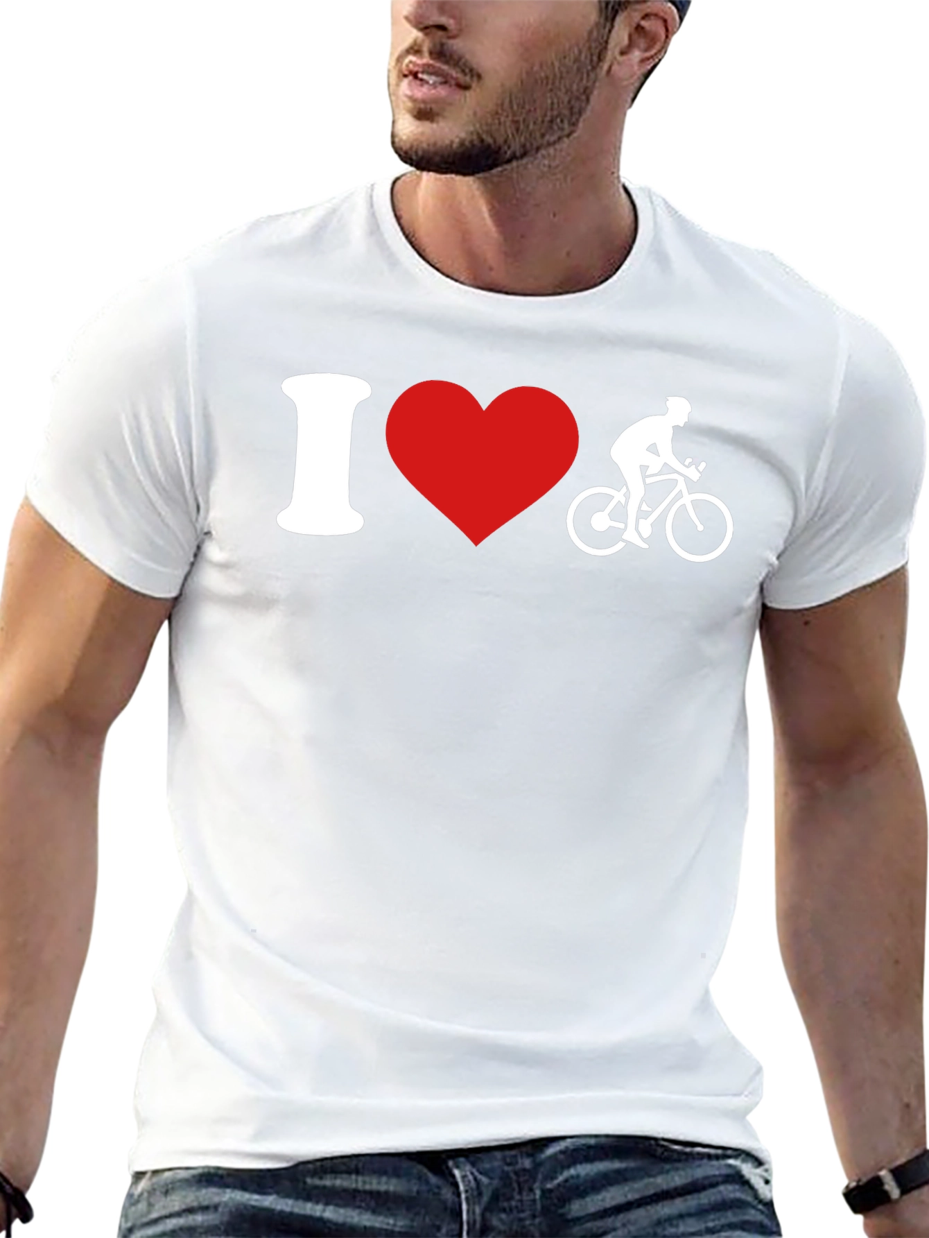I Heart Cycling T-Shirt - Black Tee