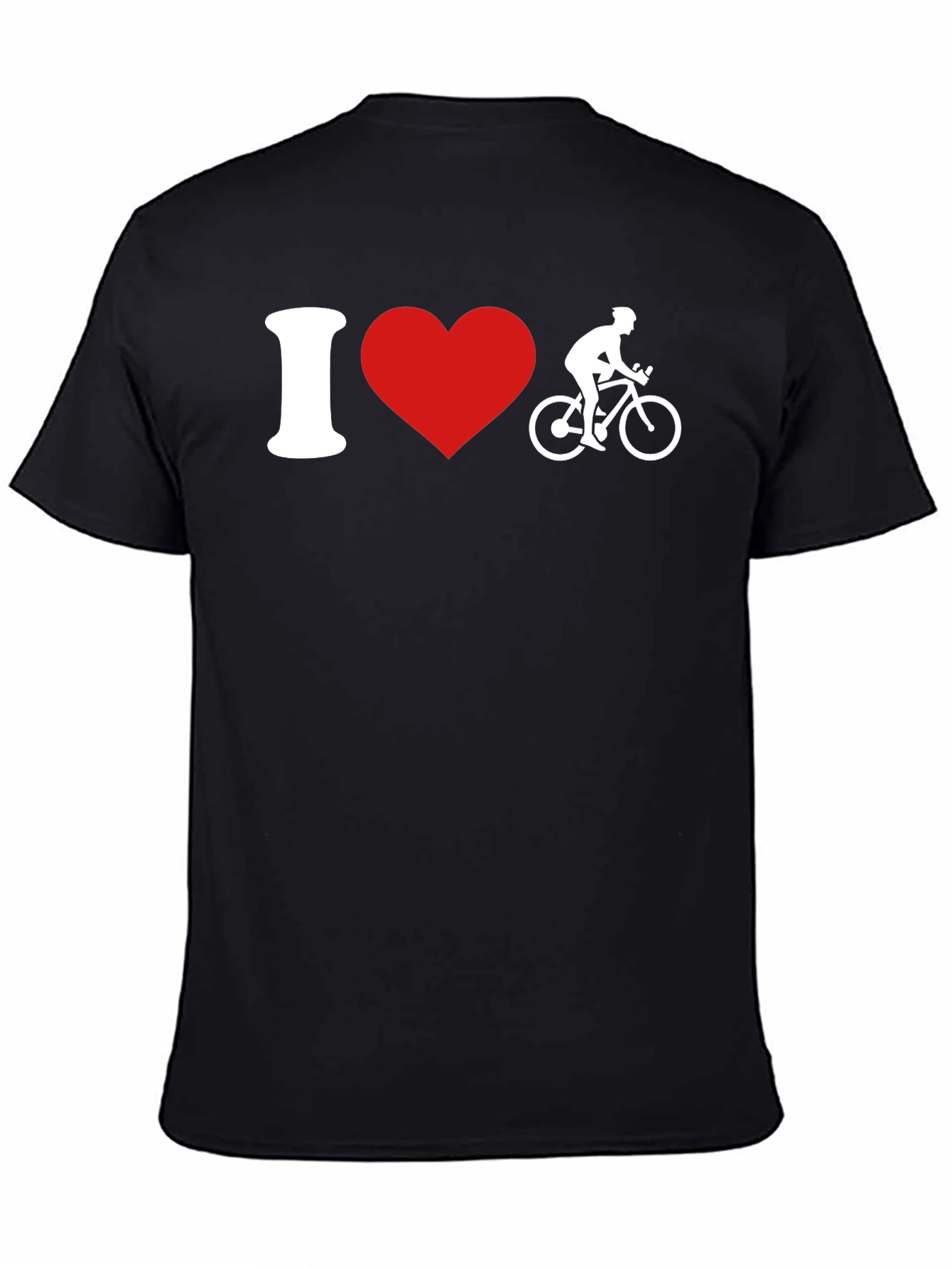 I Heart Cycling T-Shirt - Black Tee