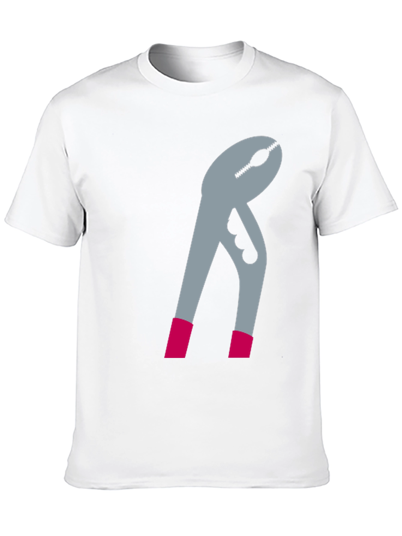 Novelty Pliers Graphic T-Shirt - Black Casual Tee