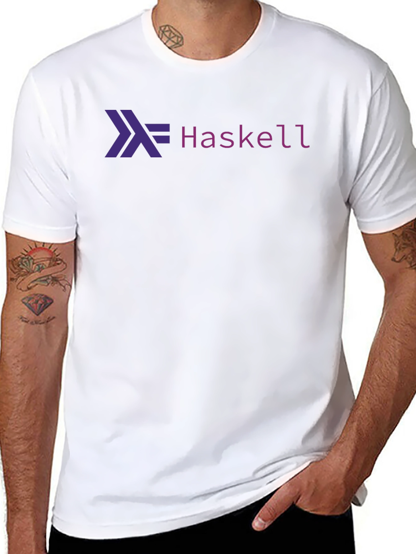 Haskell Logo Black Tee - Programmer T-Shirt