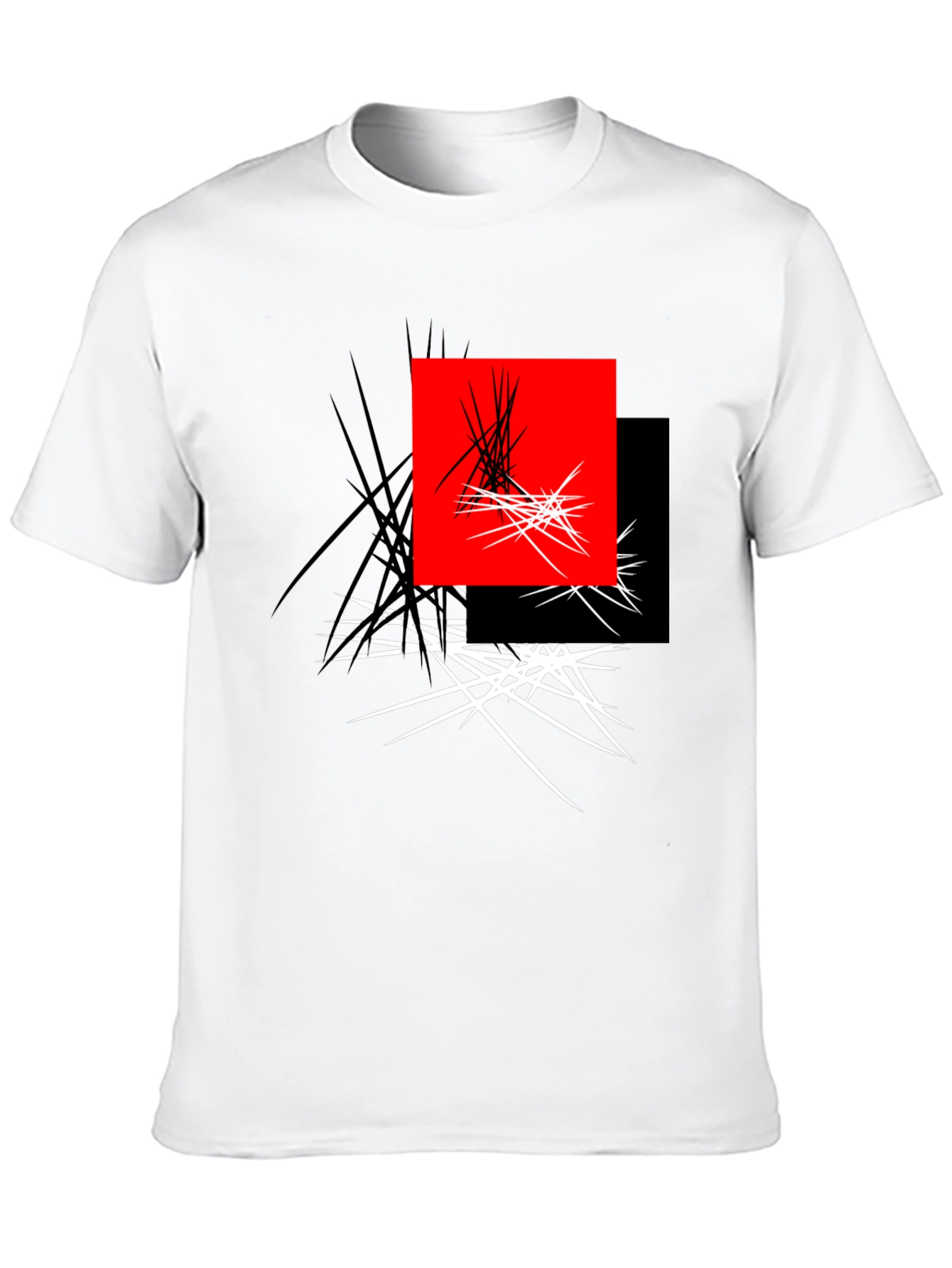 Abstract Geometric Graphic Print Tee