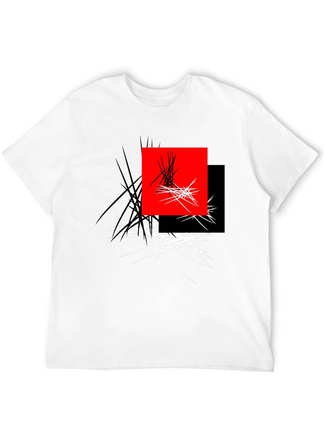 Abstract Geometric Graphic Print Tee