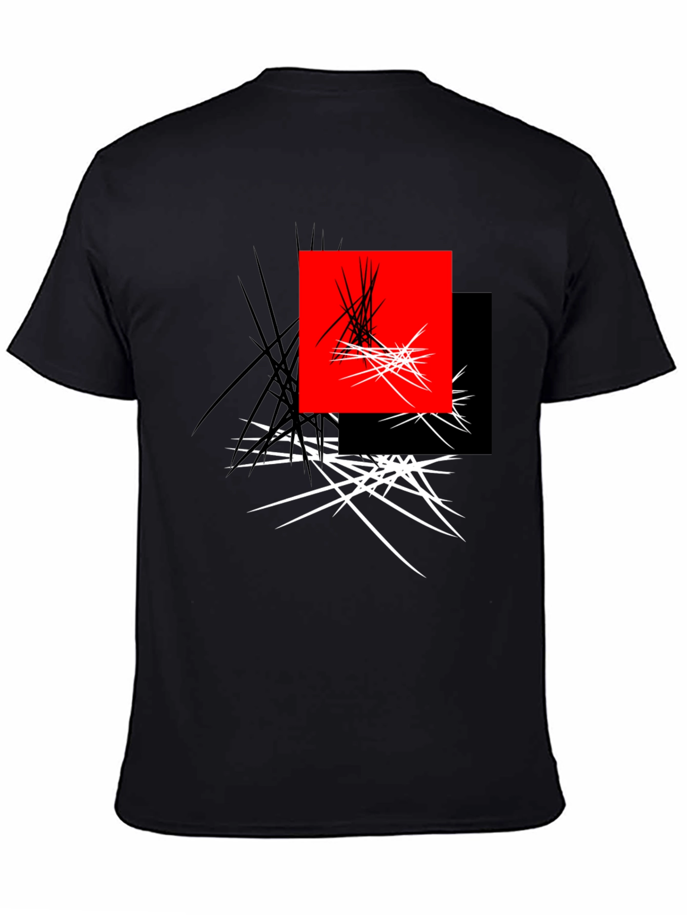 Abstract Geometric Graphic Print Tee