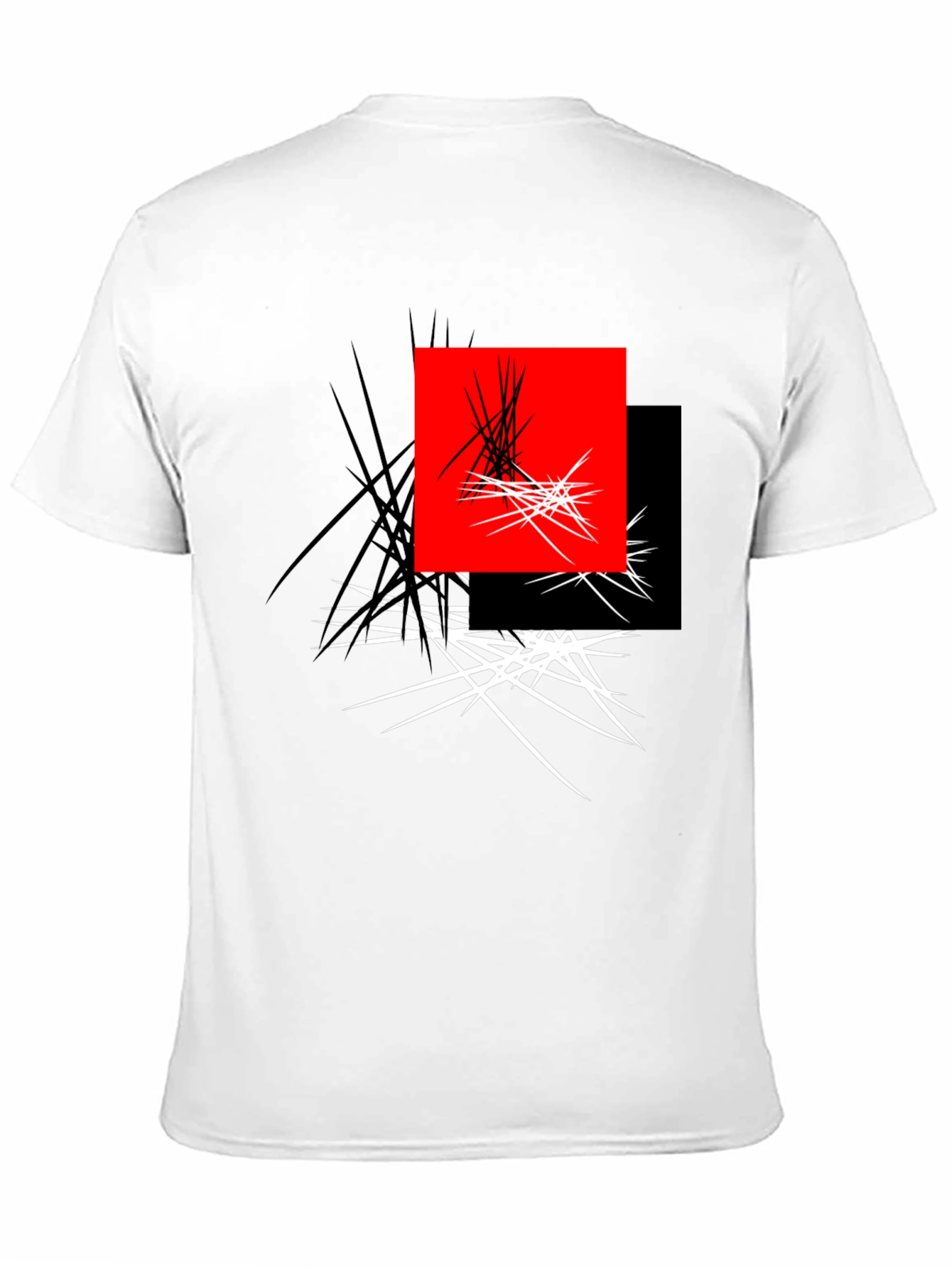 Abstract Geometric Graphic Print Tee