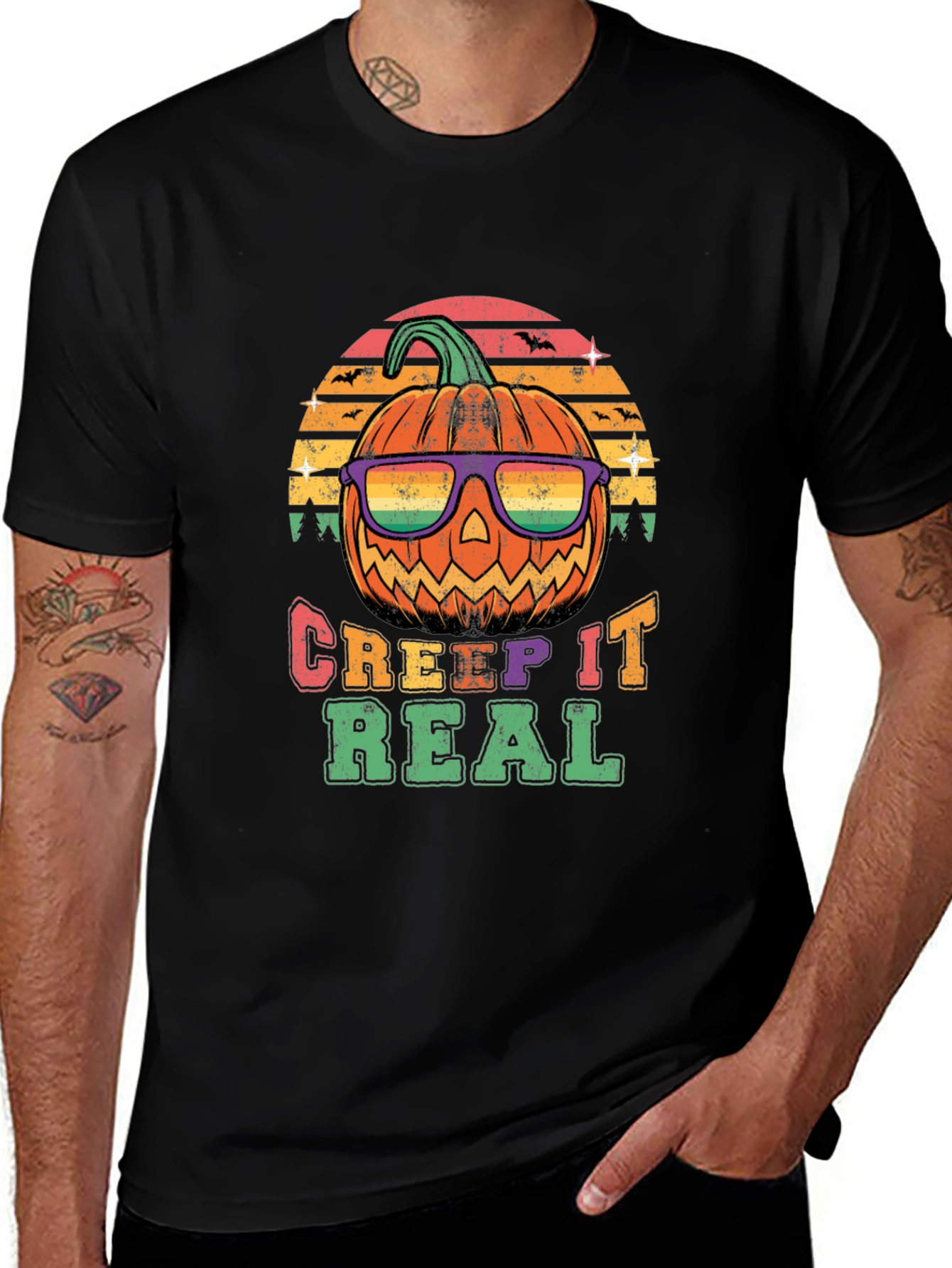 Creep It Real Halloween Pumpkin T-Shirt