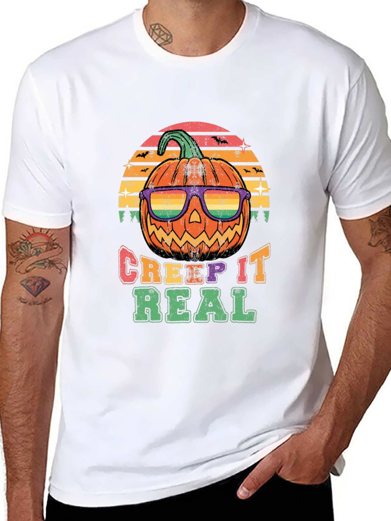 Creep It Real Halloween Pumpkin T-Shirt