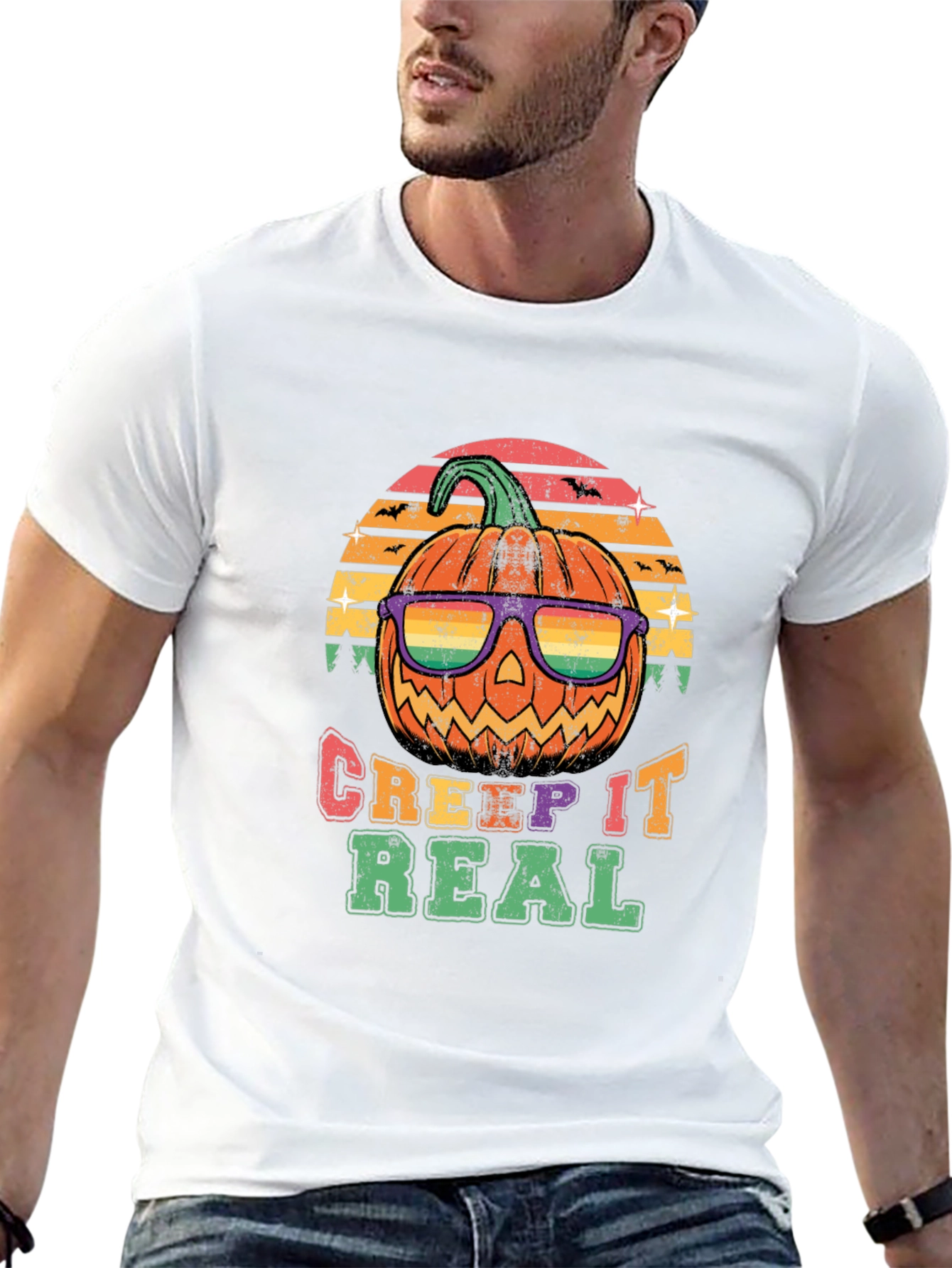 Creep It Real Halloween Pumpkin T-Shirt