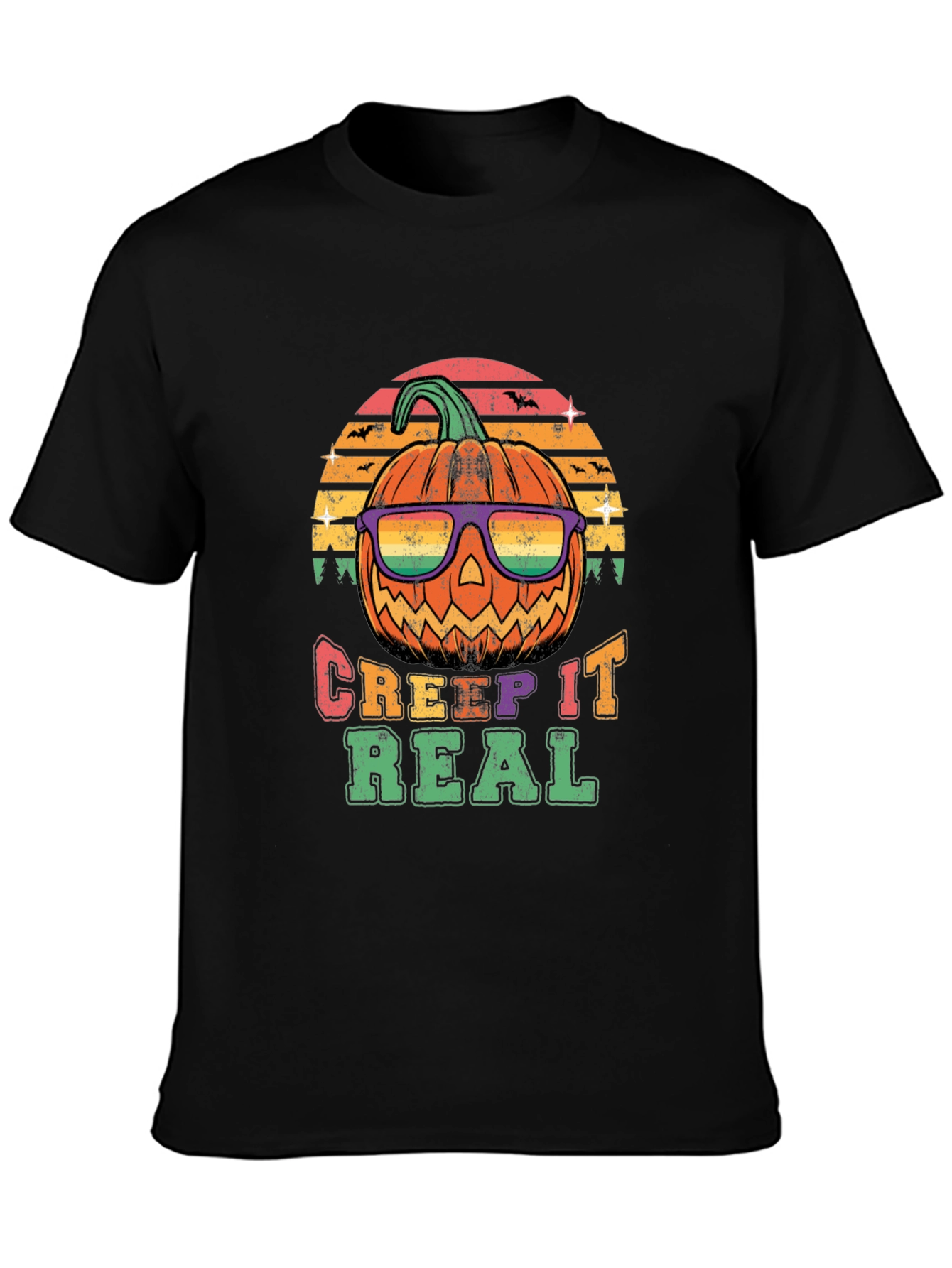 Creep It Real Halloween Pumpkin T-Shirt