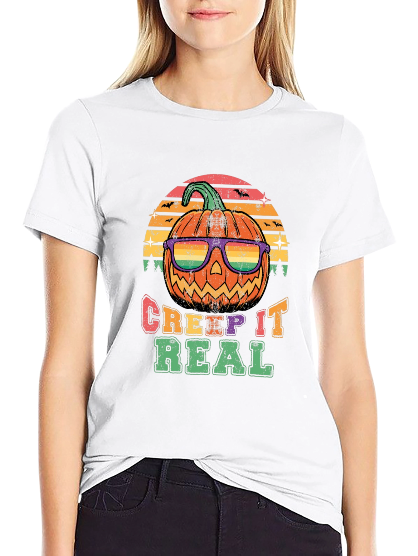 Creep It Real Halloween Pumpkin T-Shirt