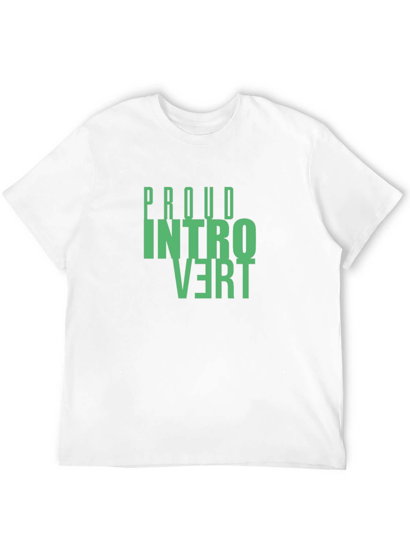 Proud Introvert T-Shirt - Black Cotton Graphic Tee