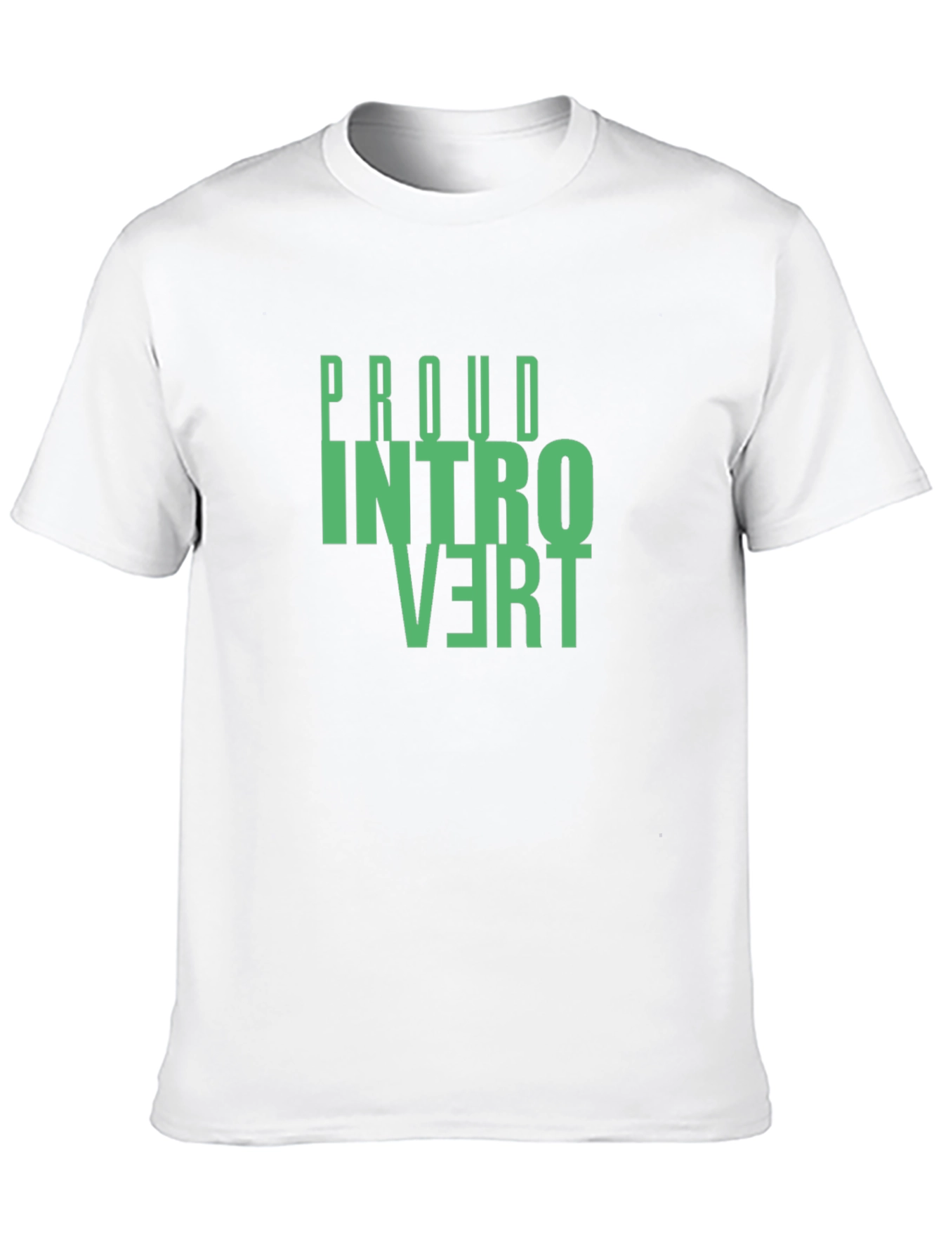 Proud Introvert T-Shirt - Black Cotton Graphic Tee