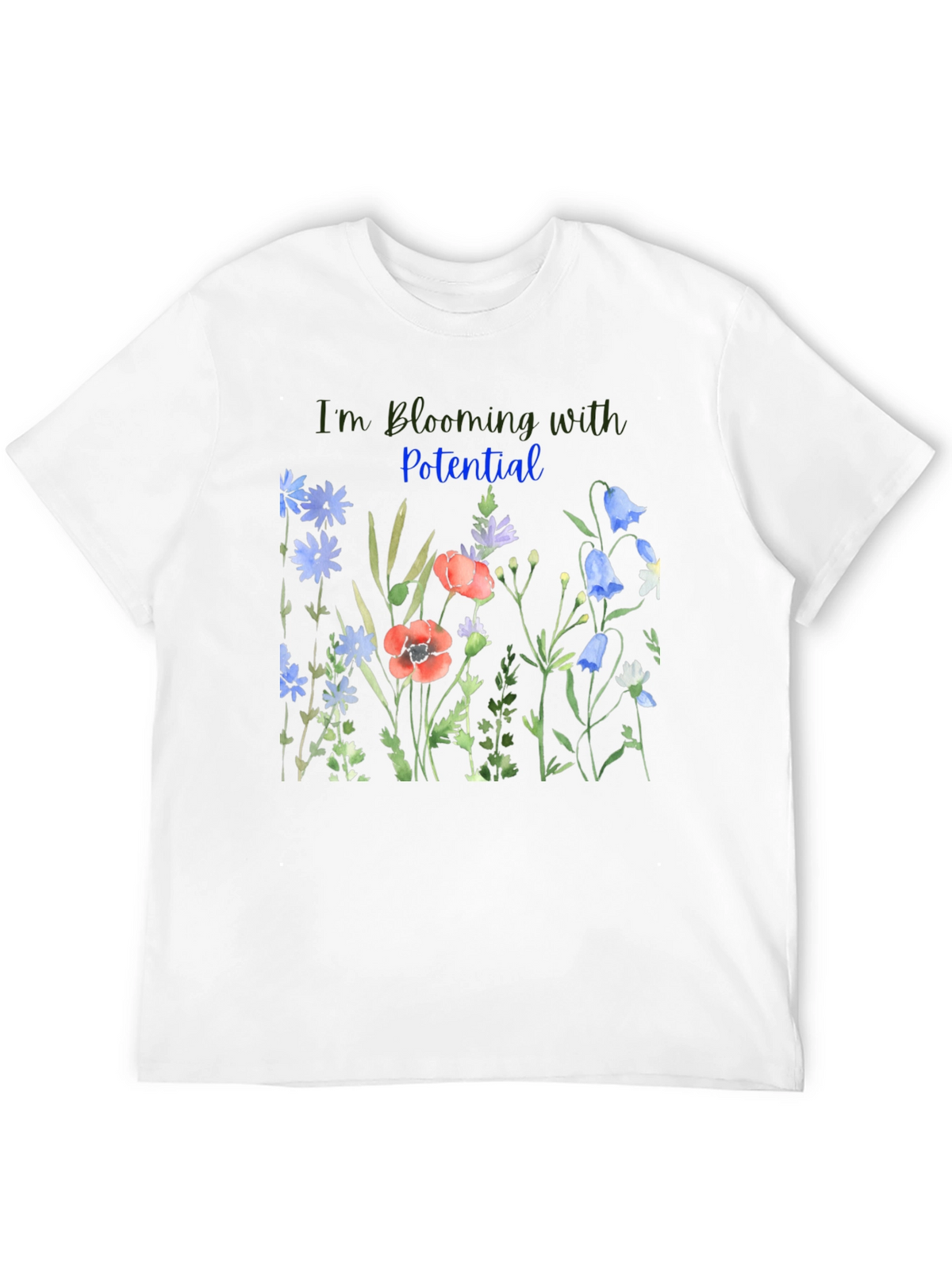 Blooming Potential Black T-Shirt