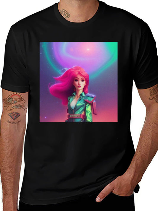 Retro Sci-Fi Girl Graphic Tee