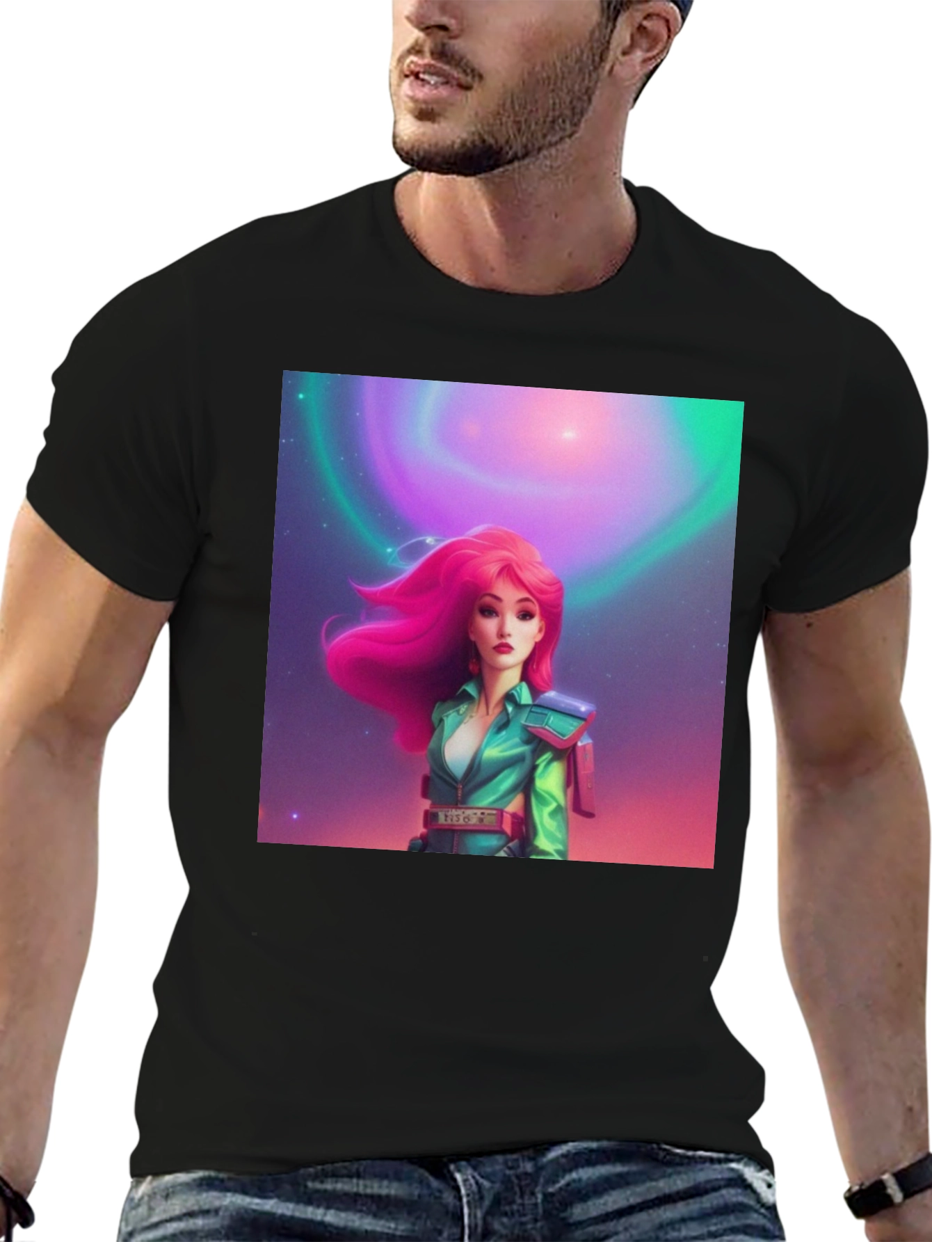 Retro Sci-Fi Girl Graphic Tee