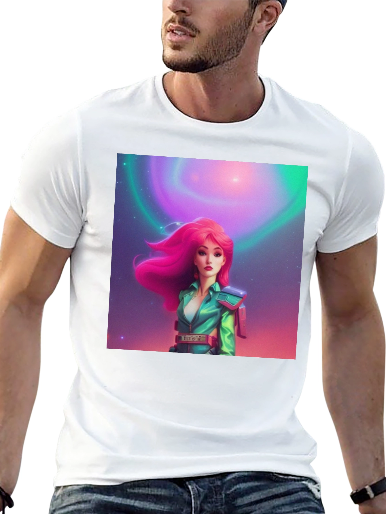 Retro Sci-Fi Girl Graphic Tee