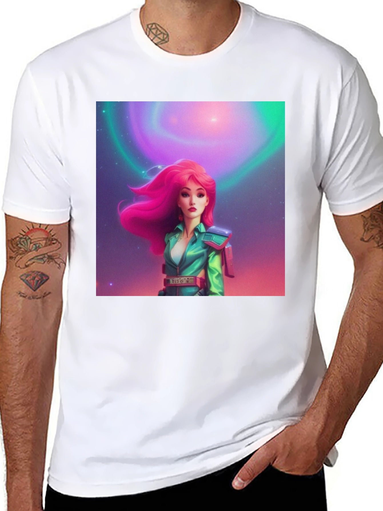 Retro Sci-Fi Girl Graphic Tee