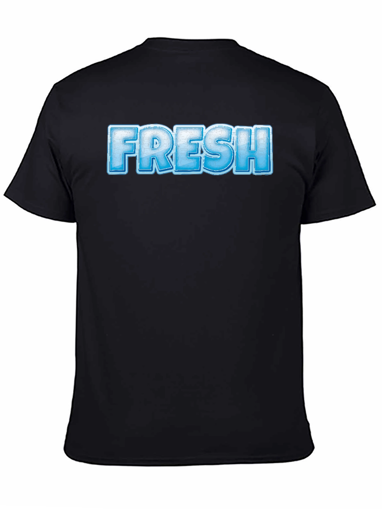 Cool FRESH Graphic Print Black T-Shirt