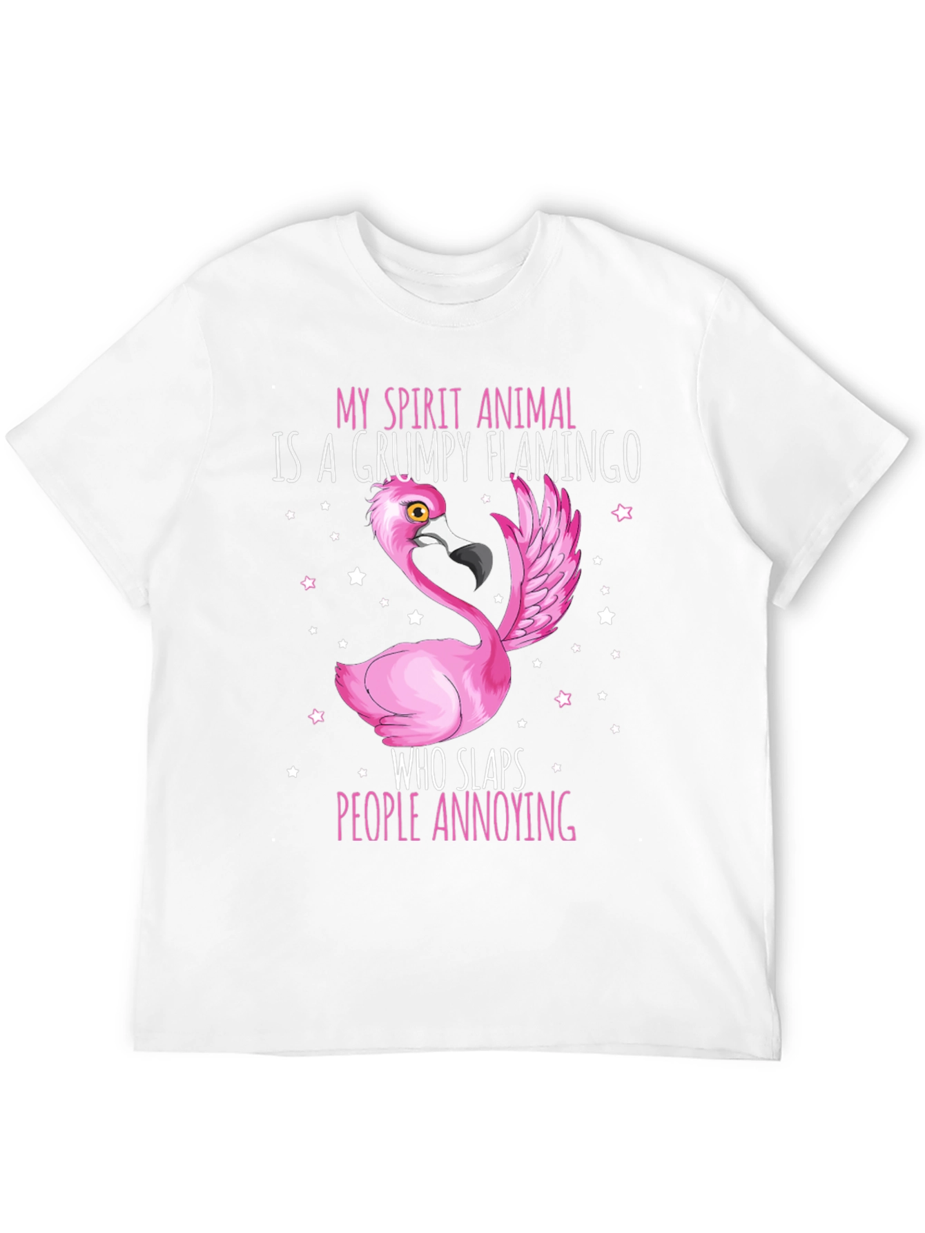 Grumpy Flamingo T-Shirt - Funny Animal Tee