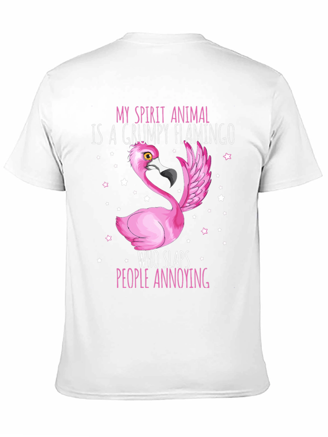Grumpy Flamingo T-Shirt - Funny Animal Tee