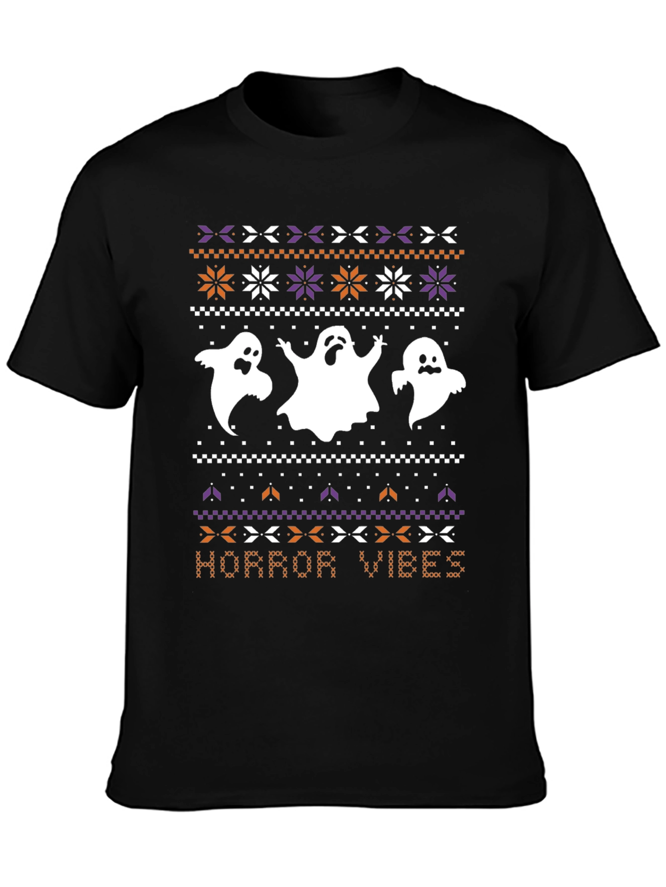 Halloween Horror Vibes Ghost T-Shirt