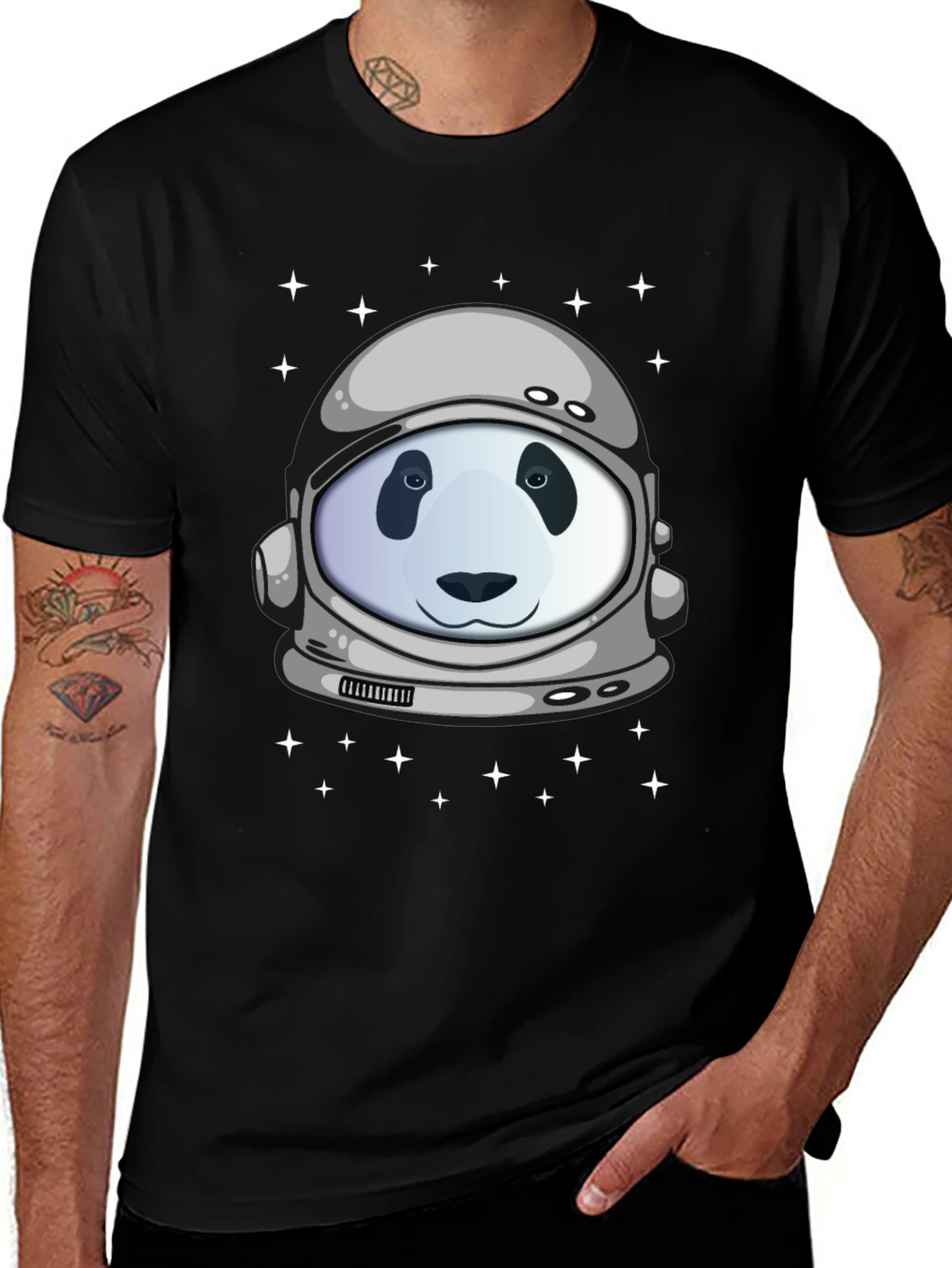 Panda Astronaut T-Shirt - Space Explorer Tee