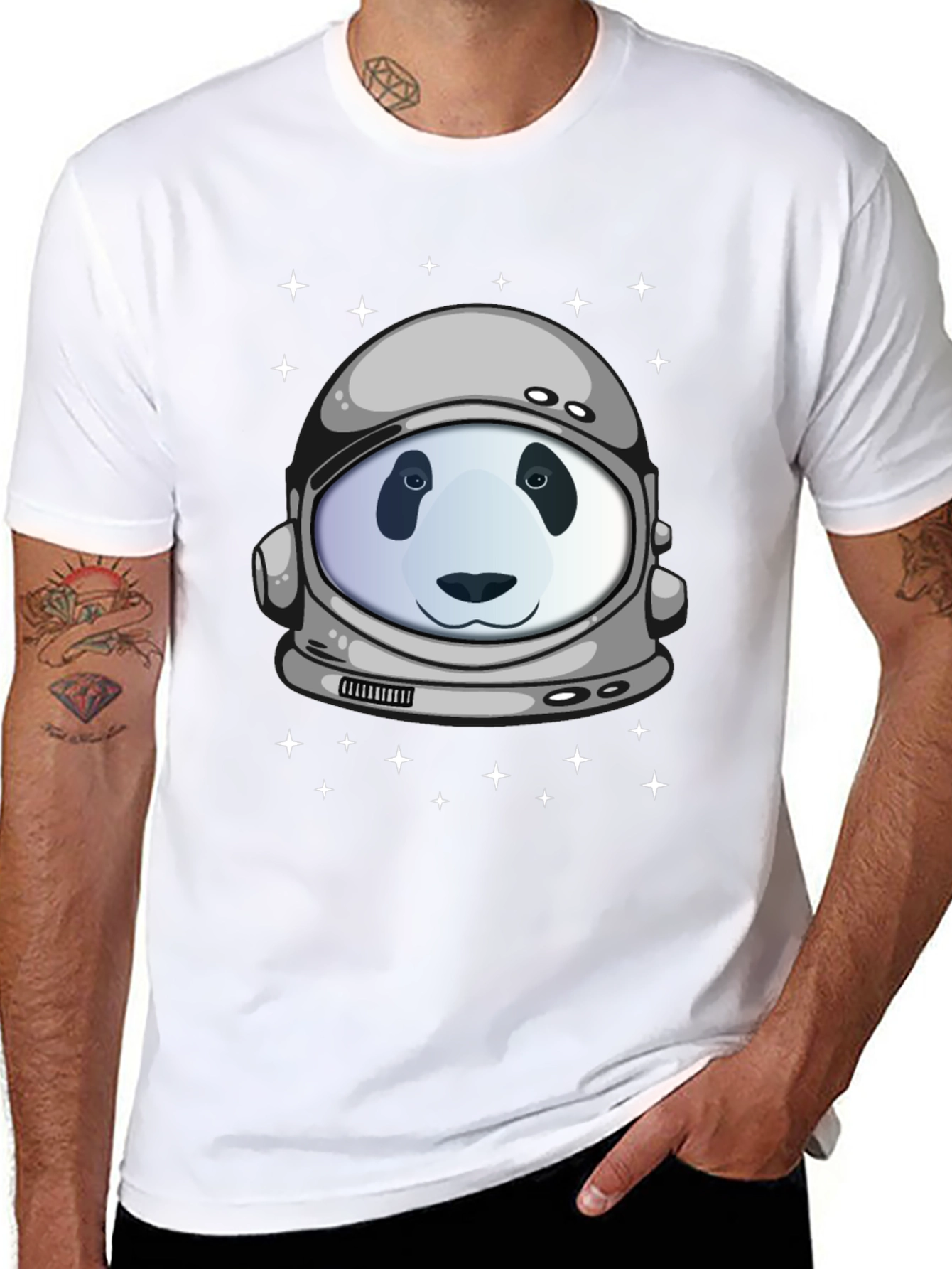Panda Astronaut T-Shirt - Space Explorer Tee