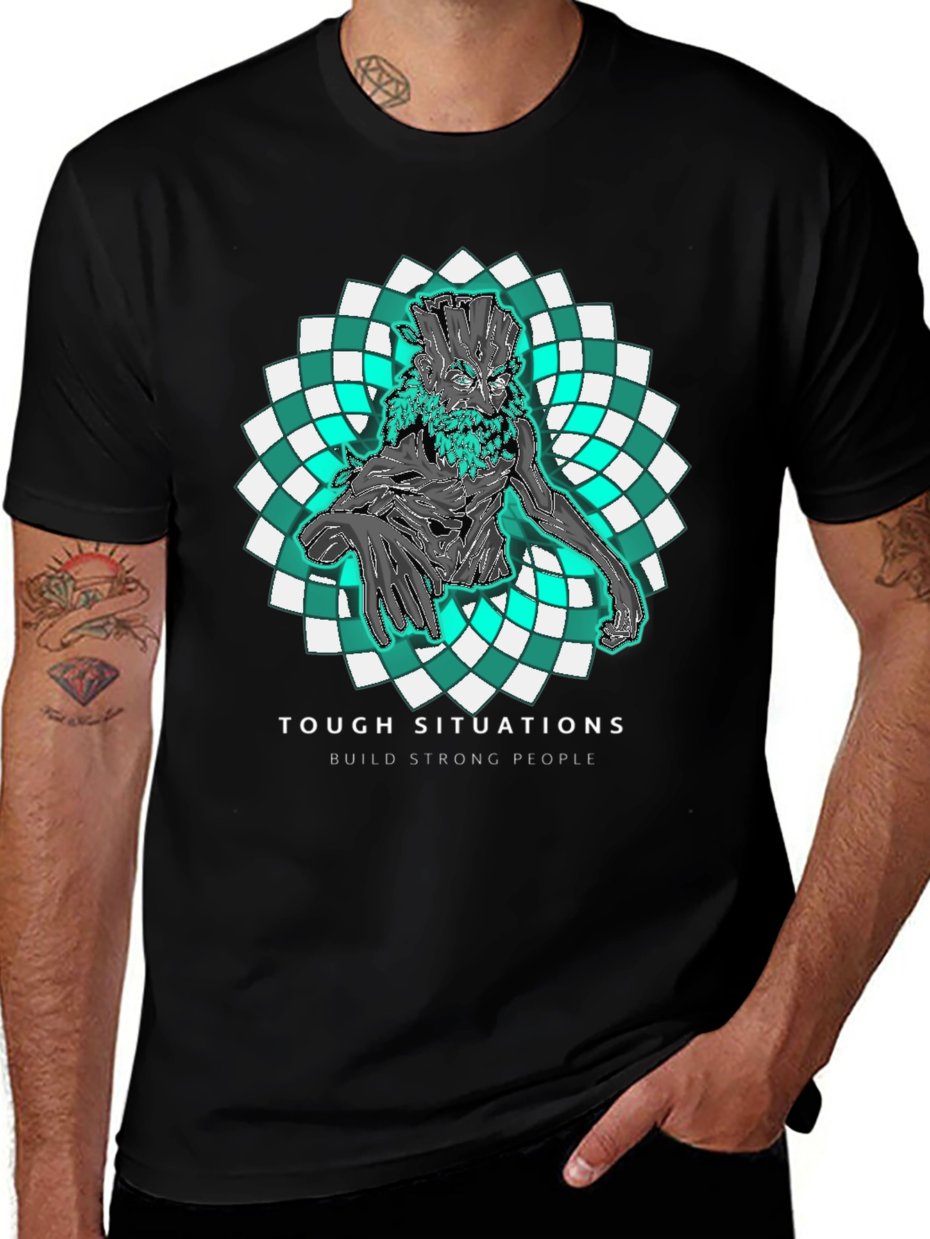 Tough Situations T-Shirt: Strong People Design