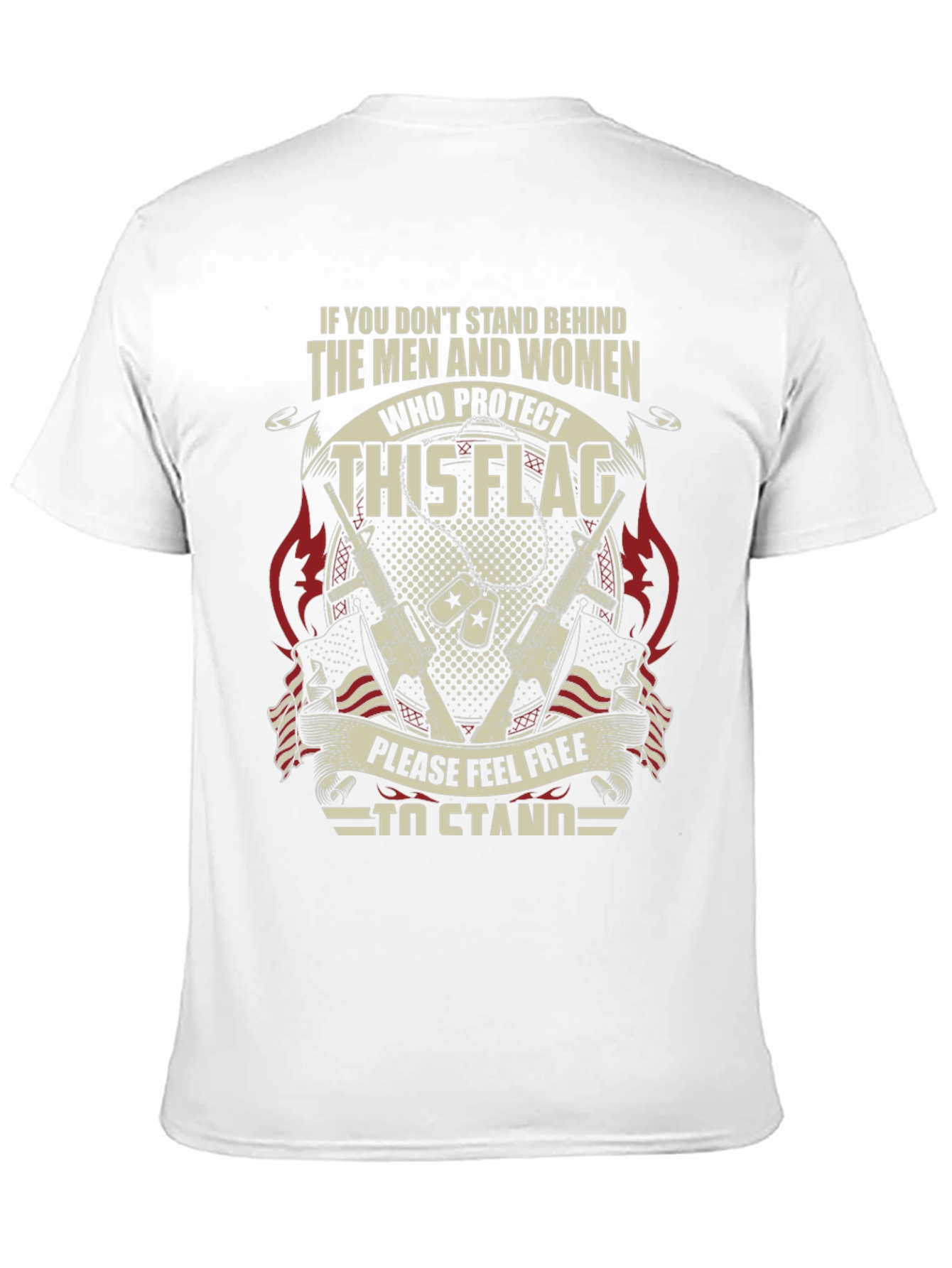 Patriotic Stand For The Flag Graphic Tee
