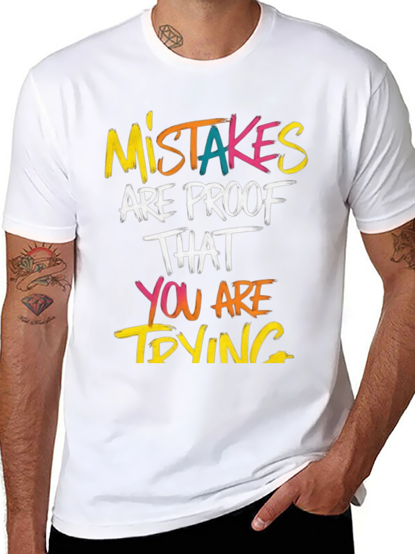 Mistakes Are Proof T-Shirt - Motivational Graphic Tee