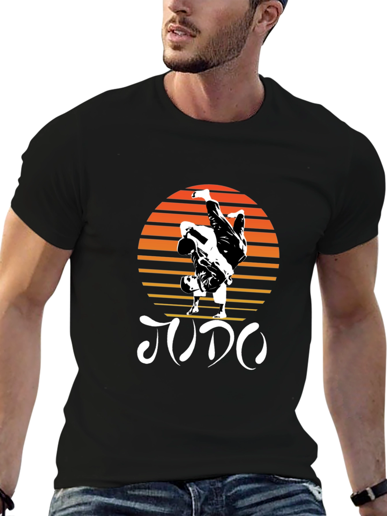 Judo Sunset Graphic T-Shirt - Martial Arts Tee