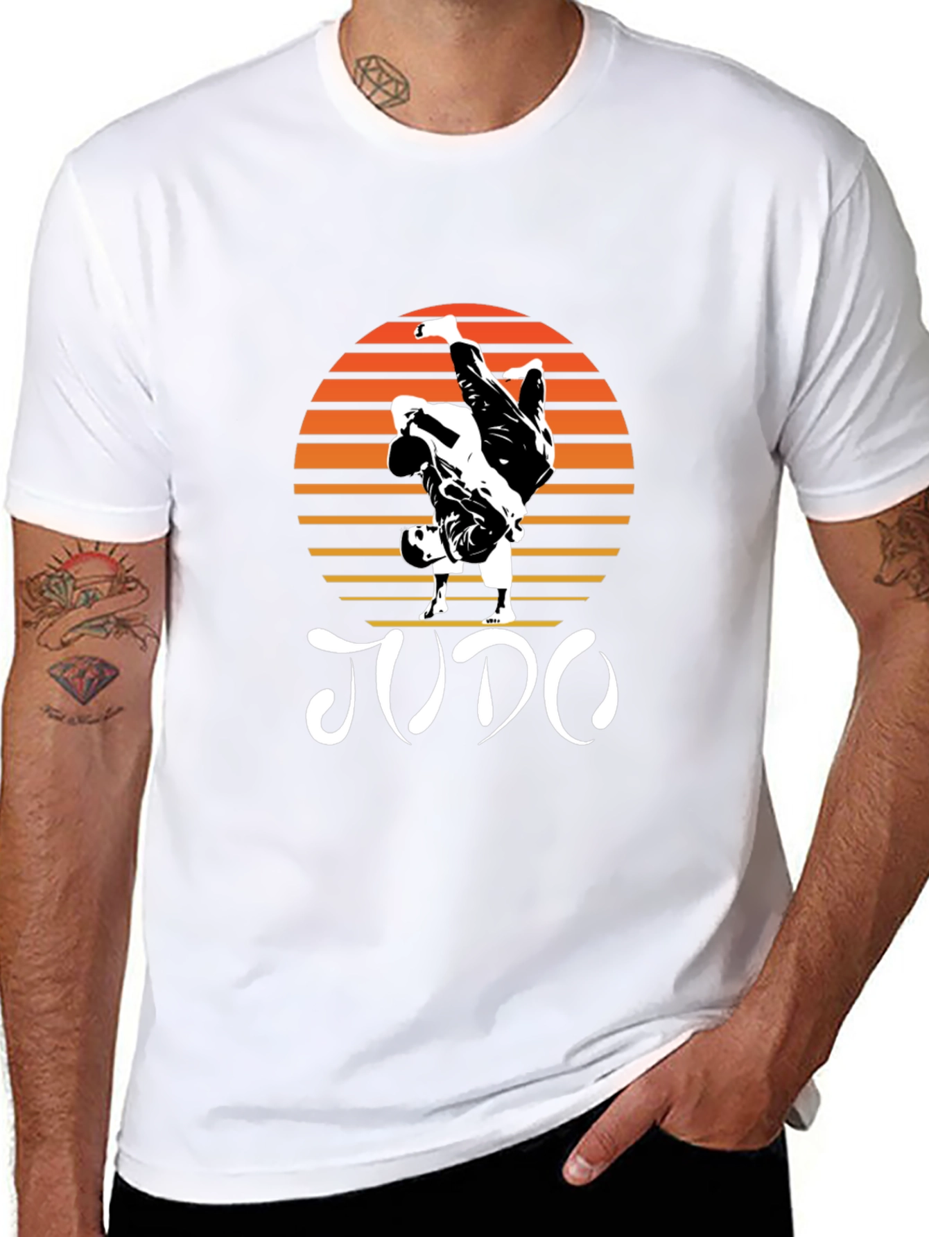 Judo Sunset Graphic T-Shirt - Martial Arts Tee