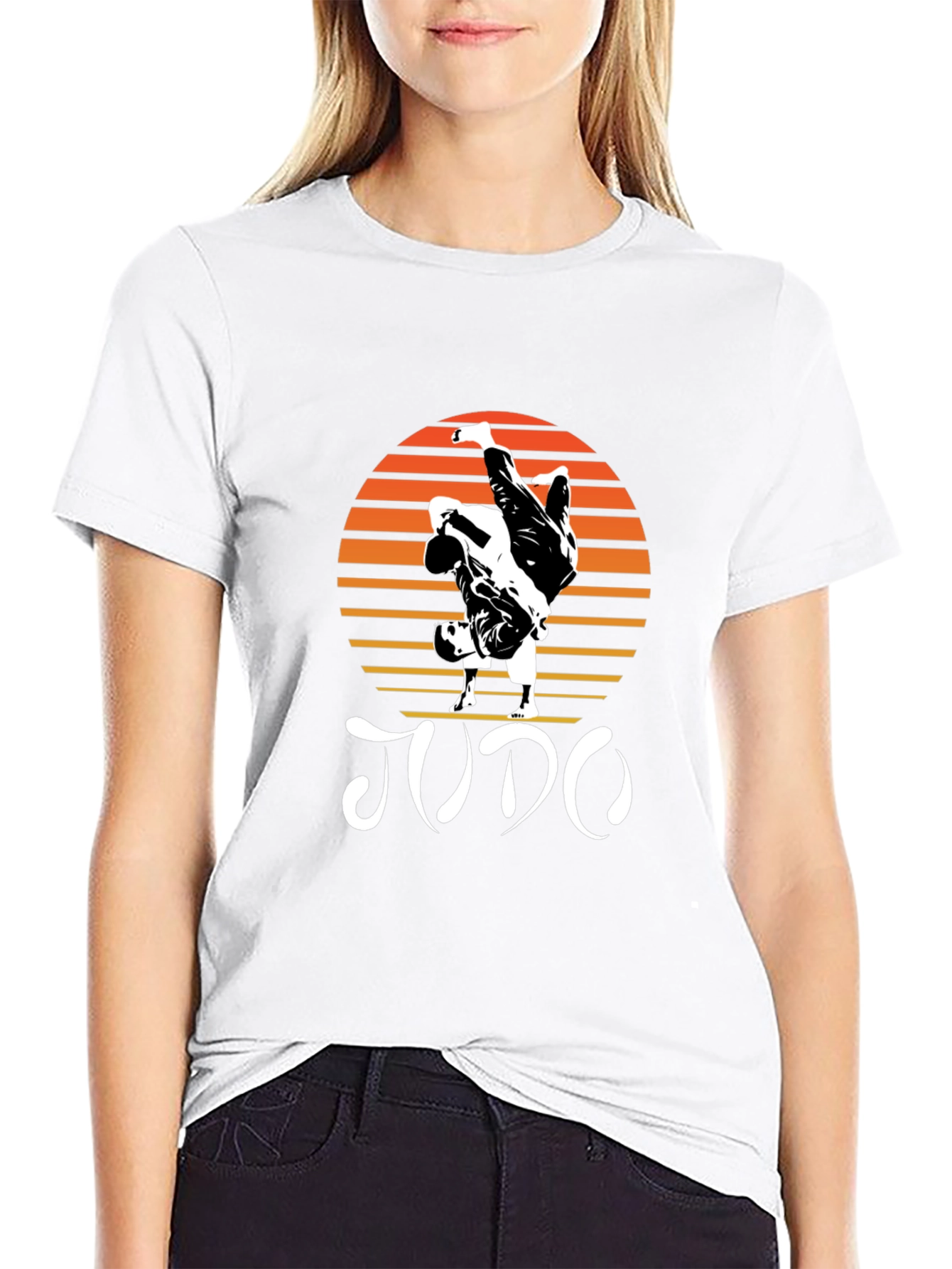 Judo Sunset Graphic T-Shirt - Martial Arts Tee