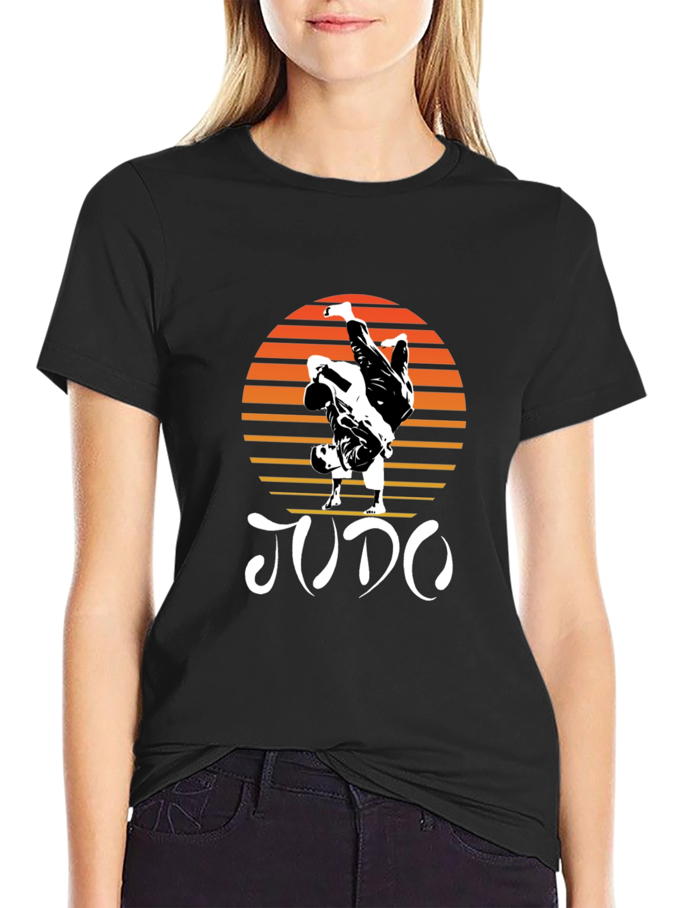 Judo Sunset Graphic T-Shirt - Martial Arts Tee