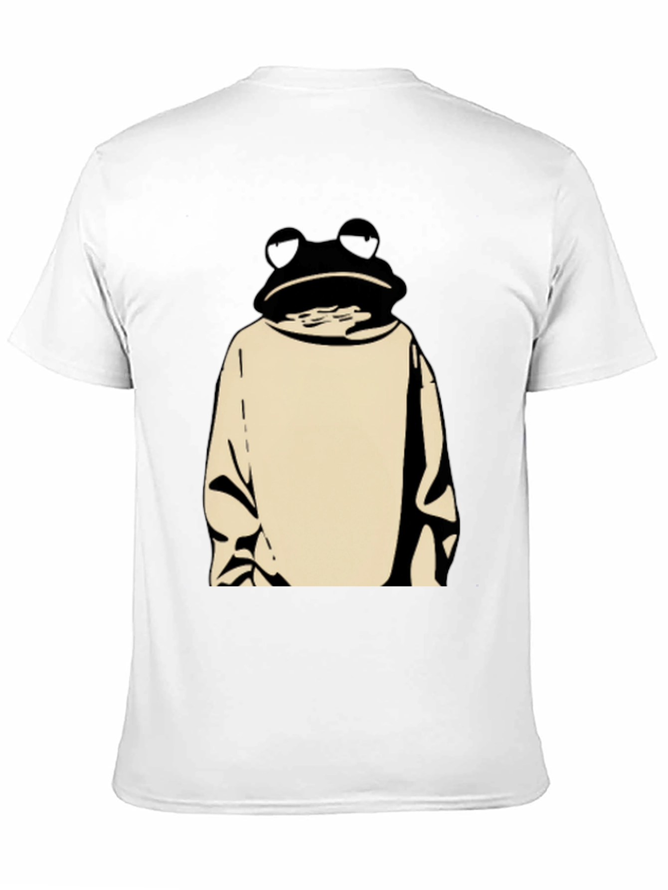 Frog in Hoodie Black T-Shirt - Unique Design
