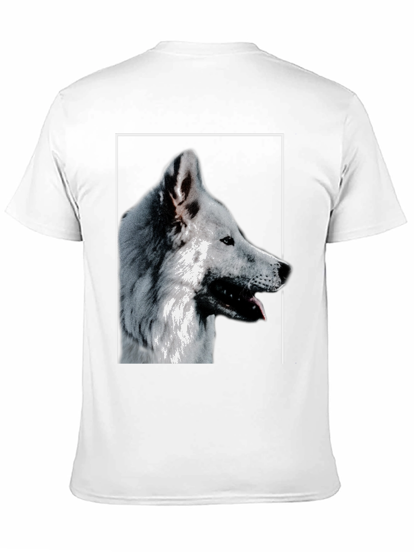 Black Wolf Graphic Print T-Shirt