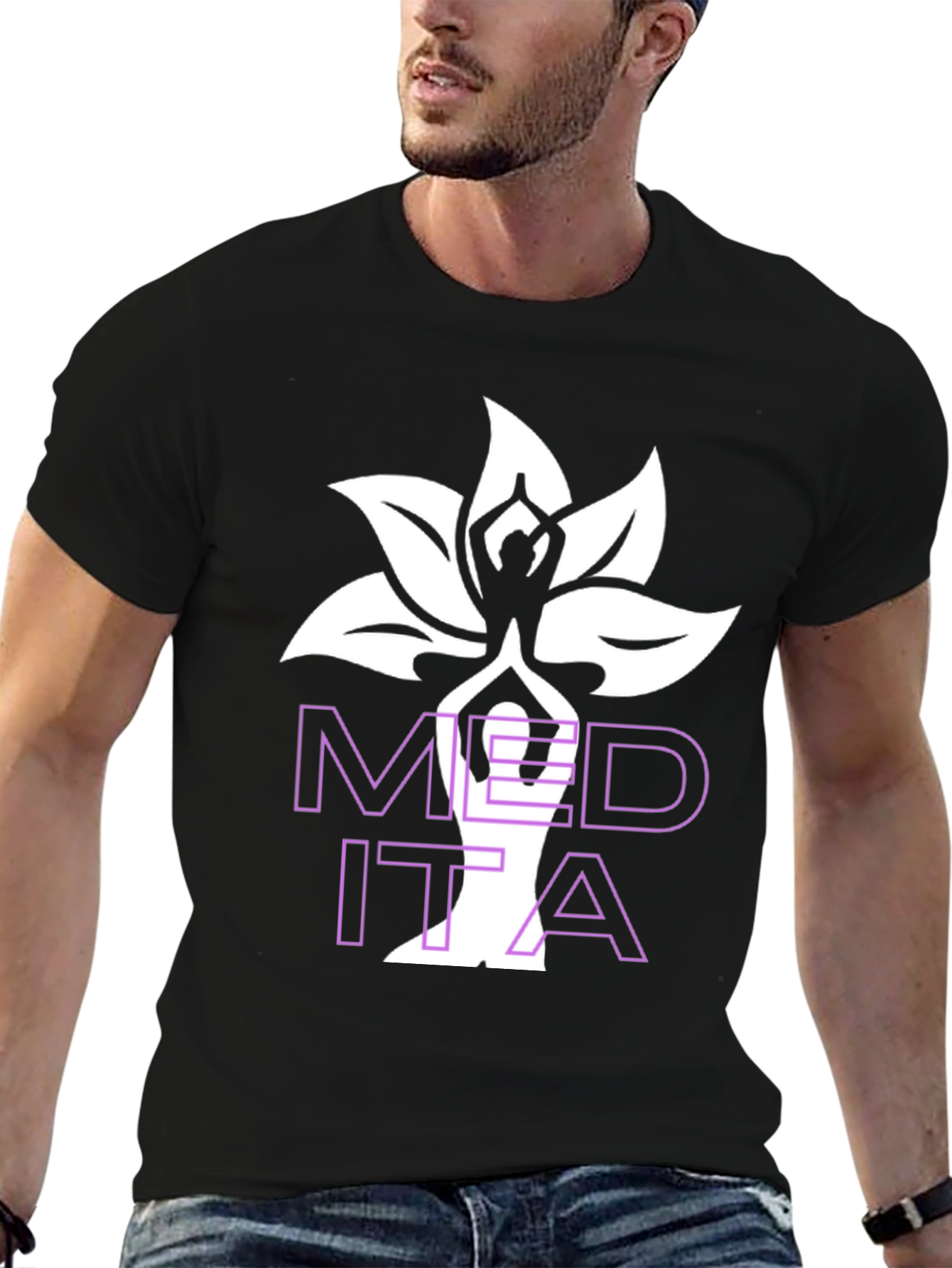 Meditate Lotus Flower T-Shirt