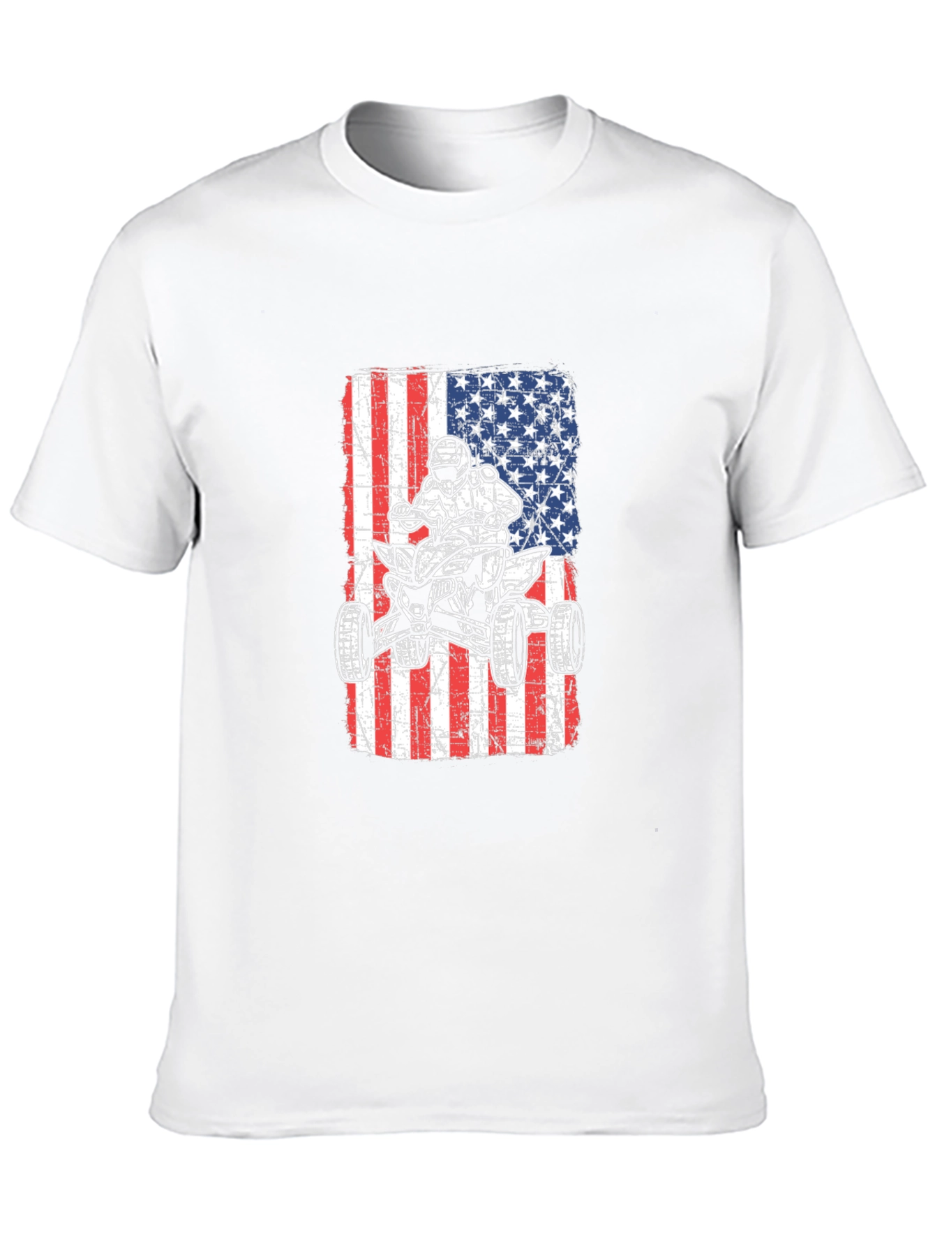American Flag ATV Rider T-Shirt
