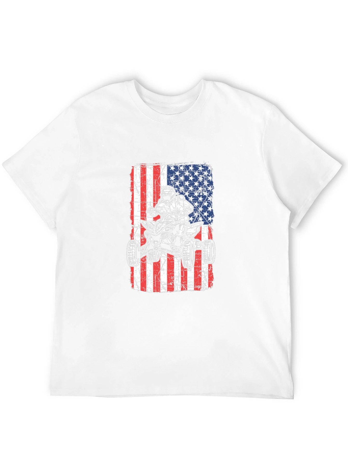 American Flag ATV Rider T-Shirt